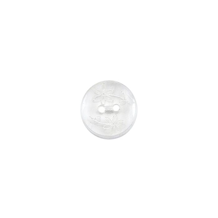 Milward Carded Buttons Round Flower Clear 15mm Pack of 4 main product photo