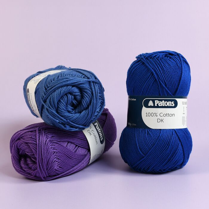 Patons 100% Cotton DK Yarn - 100 grm Ball