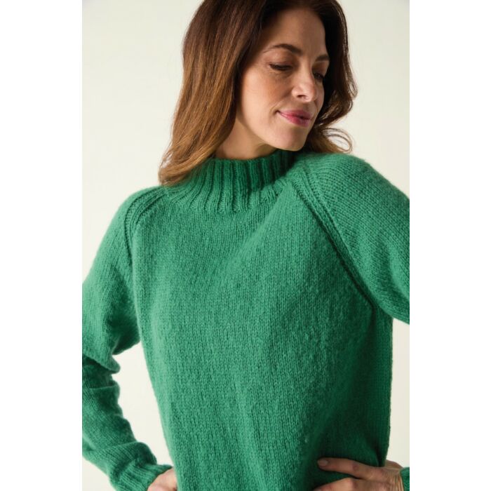 Sirdar Soft Down Fuzzy Raglan Sweater 10880 Knitting Pattern PDF main product photo