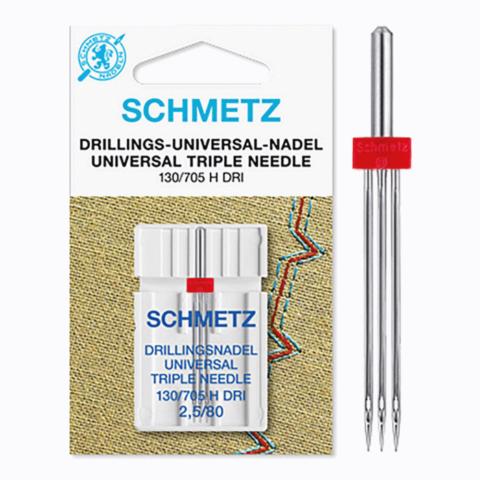 Schmetz Sewing Machine Needles: Universal Twin80(12) x 2.5mm x 1pc, FREE  Delivery Available
