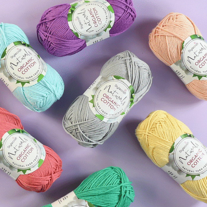 Stylecraft Naturals Organic Cotton DK - FREE Delivery Over 25 Pounds at  WoolBox. Buy Wool, Yarn, Needles, Patterns today