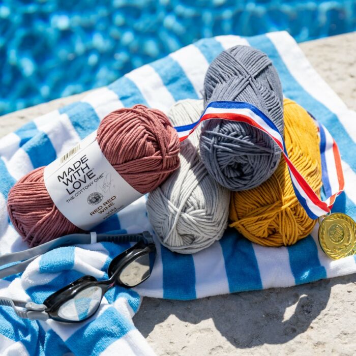 Lion Brand Tom Daley: Made With Love - The Cottony One Worsted Yarn 100 grm Ball main product photo