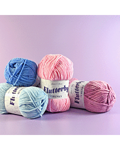 James C Brett Flutterby Chunky Yarn - 100 grm Ball