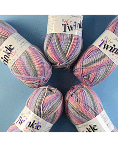 James C. Brett Baby Twinkle Prints DK Value Pack - 5 x 100g Balls