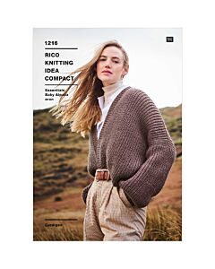 Rico Knitting Pattern Ladies Cardigan in Baby Alpaca Aran KIC 1216 81-107cm