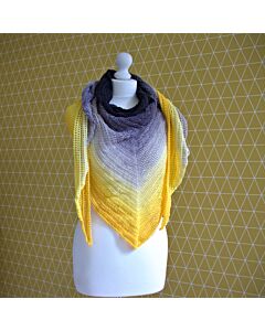 Sun Storm Shawl Crochet Kit by WoolnHook in Scheepjes Whirl 