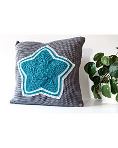 Winter Star Cushion Crochet Kit by WoolnHook in WoolBox Imagine Classic DK 