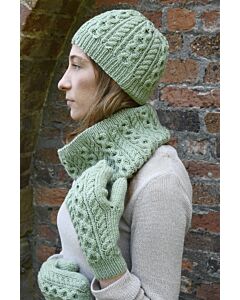 Cabled Cowl, Hat and Accessories Knitting Pattern by Sarah Murray in WoolBox Imagine Classic DK
