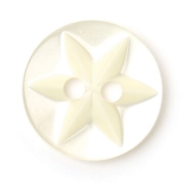 Milward Carded Buttons Star Yellow 12mm Pack of 7