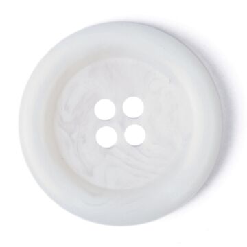 Milward Carded Buttons Rimmed 4 Hole Cream 22mm Pack of 2