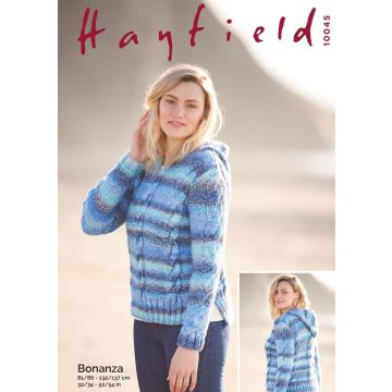 Sirdar Hayfield Bonanza Hooded Sweater  32-34 to 52-54