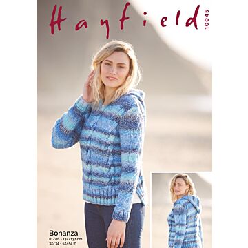 Sirdar Hayfield Bonanza Hooded Sweater  32-34 to 52-54