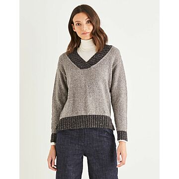 Sirdar Haworth Tweed Womens Crossover V neck Sweater 10151 81-137cm 32-54 - Downloadable