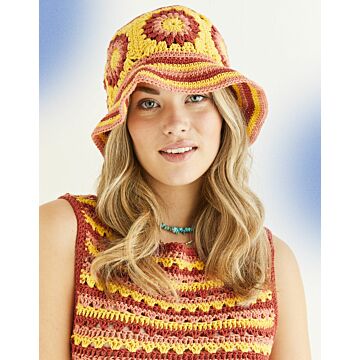 Sirdar Stories Backstage Bucket Hat Pattern Download 10533 One Size