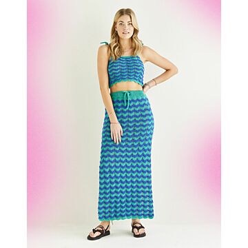 Sirdar Stories Mic Drop Maxi and Crop Top Pattern Download 10542 6-28
