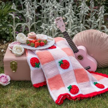 Eton Mess Blanket in Emu Classic DK 1074 Crochet Yarn Pack&Pattern  11x100g