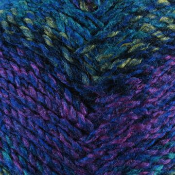 James C Brett Marble Chunky MC8 Teal Purple Mix 200g