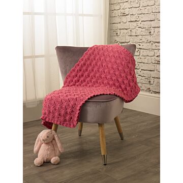 Jenny Watson Knitted Baby Blanket 5073 in King Cole Merino Blend DK