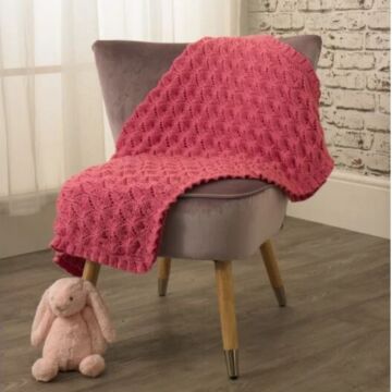 Knitted Baby Blanket 5073 by Jenny Watson  in King Cole Merino Blend DK