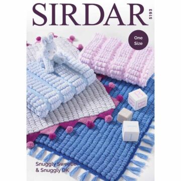 Sirdar Snuggly Sweetie and Snuggly DK Blankets Pattern 5193 One Size