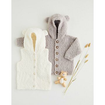 Snuggly Snowflake Chunky 50g Hooded Gilet Cardigan 5395 Birth - 1 Year