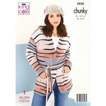 King Cole Safari Ladies Cardigan Chunky 5930 