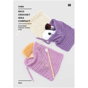 Rico Design Essentials Organic Cotton Aran Soap Pouch Design Pattern 1099 