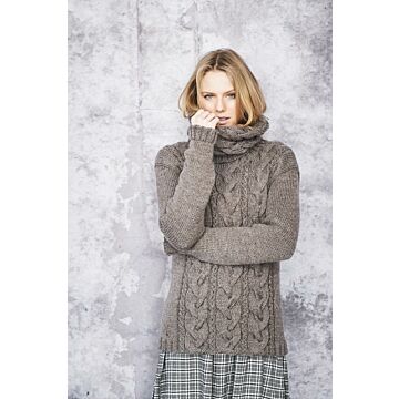 Stylecraft Special Aran with Wool Womens Sweater and Snood Pattern 9662 