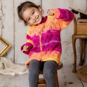 Emu Batik DK Childs Cardigan 5004 Knitting Pattern  1-4 years