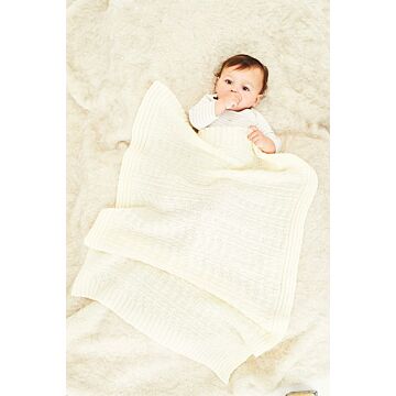 Stylecraft Baby Blanket Knitting Pattern in Special for Babies DK 