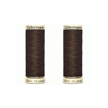 Gutermann Sew All Thread 100 Metres - 2 Value Pack 816 100m