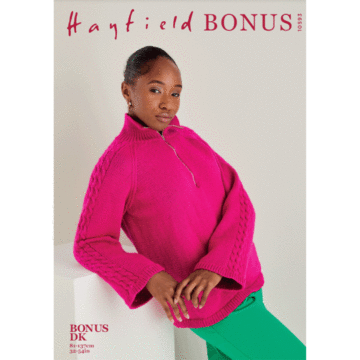 Hayfield Bonus DK Sweater 10593 Knitting Pattern Kit