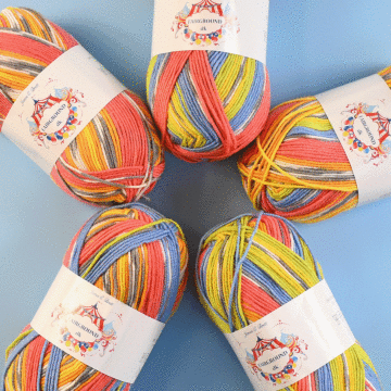 James C Brett Fairground DK Value Pack - 5 x 100g Balls