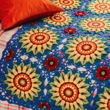 Janie Crow Fields of Gold Crochet Blanket Kit in Stylecraft Life DK