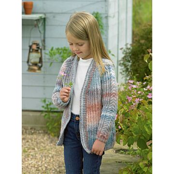 James C Brett Marble DK Girls Jacket Pattern JB759 51-71cm