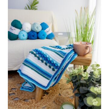 Mood Blanket - Calm Edition in Emu Classic DK 1077 Yarn Pack&Pattern  8x100g