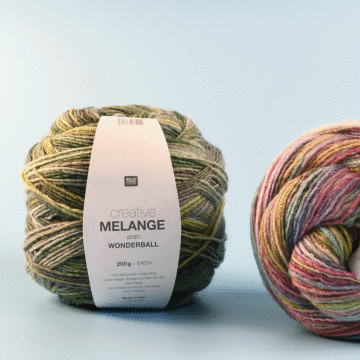 Rico Creative Melange Aran Wonderball Yarn - 200 grm Ball