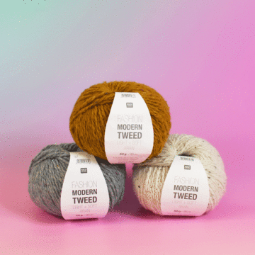 Rico fashion Modern Tweed Aran Yarn - 50 grm Ball