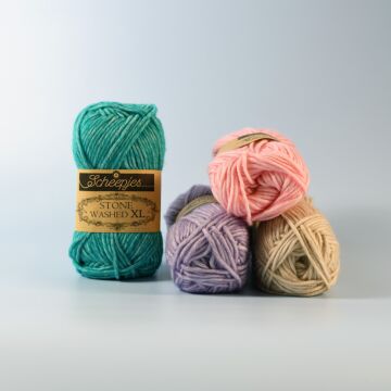 Scheepjes Stone Washed XL Aran Yarn 50 grm Ball