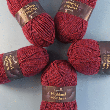 Stylecraft Highland Heathers Aran Value Pack - 5 x 100g Balls