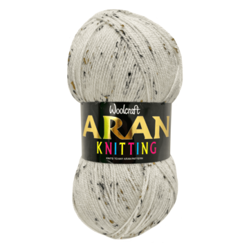 Woolcraft Aran with Wool Yarn Starling 491 400g